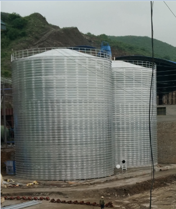 赵西垸林场粮食钢板仓的安装全过程不用热焊接